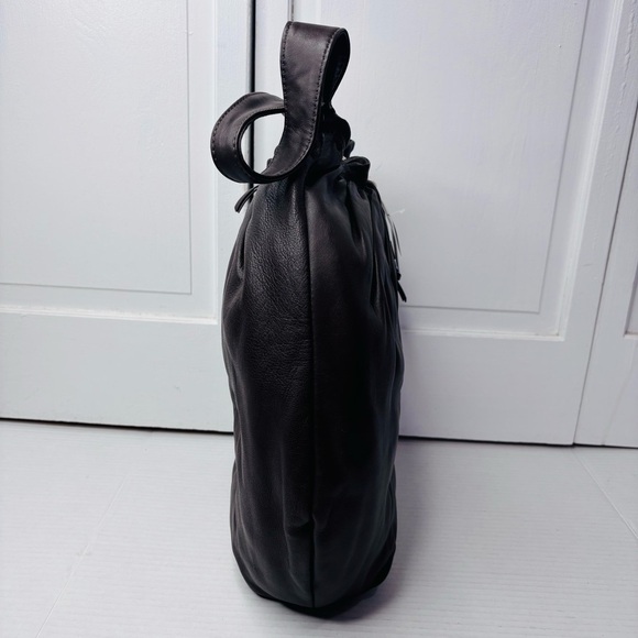 New LUCKY BRAND Chocolate Alva Hobo Shoulder Leather Bag - Picture 3 of 11